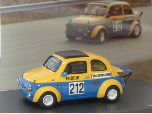 Fiat 500 Abarth 595 #212 Campionato Italiano 1972 Fuochi Mugello Corse - Standard Built 1:43